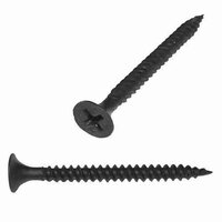 DWS158 #6 X 1-5/8" Drywall Screw, Bugle Head, Phillips, Fine, Black Phosphate